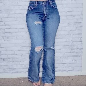Vintage Express Blues High Waist Flare Jeans